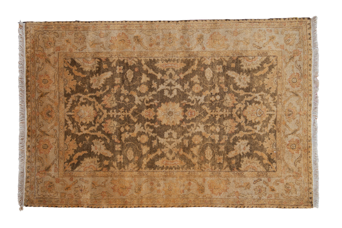 4x6 New Gold Wash Indian Oushak Design Rug by Old New House® - main product image for Resin Society