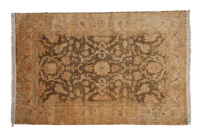 4x6 New Gold Wash Indian Oushak Design Rug by Old New House® - main product image for Resin Society