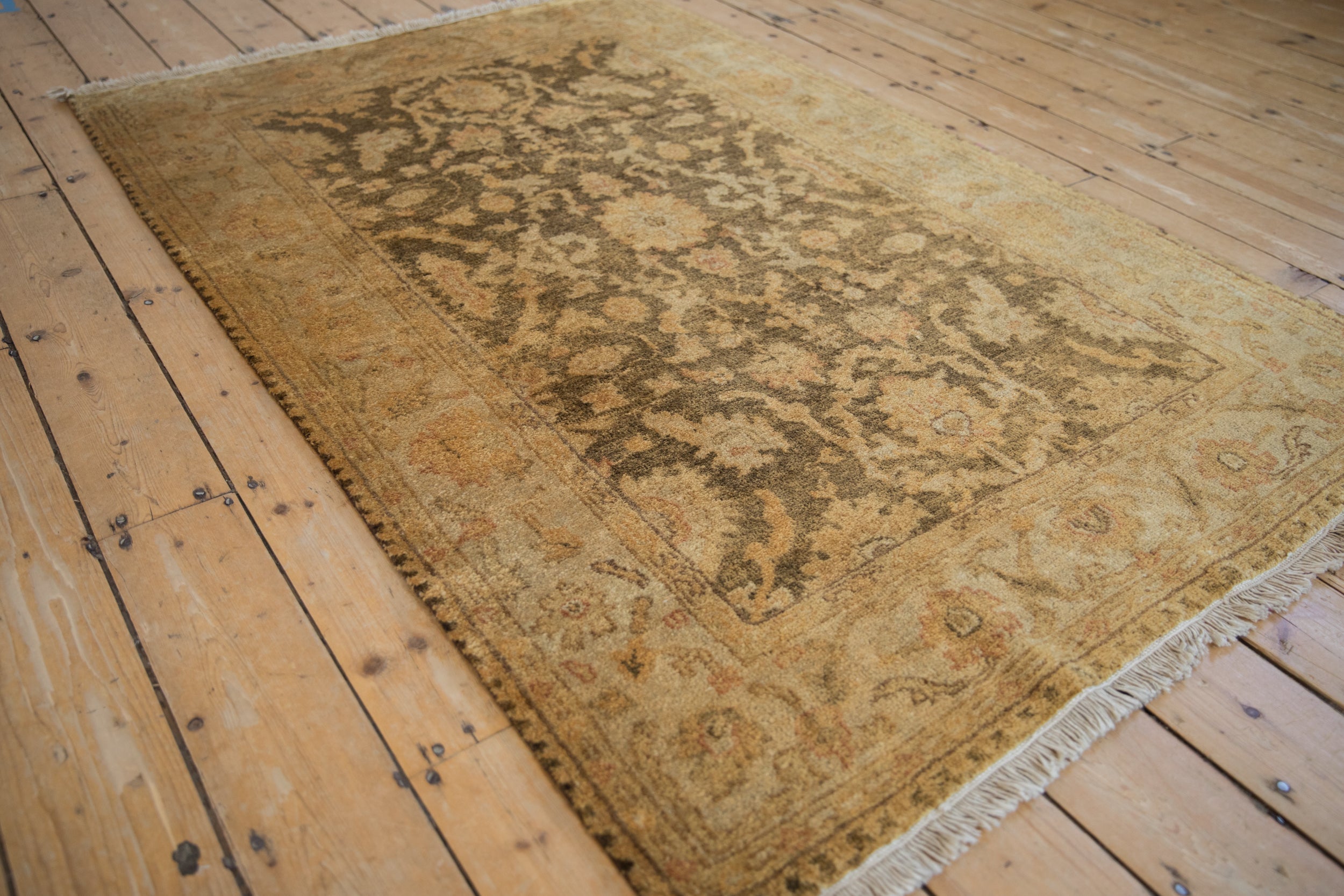 4x6 New Gold Wash Indian Oushak Design Rug by Old New House® - product image 5 for Resin Society
