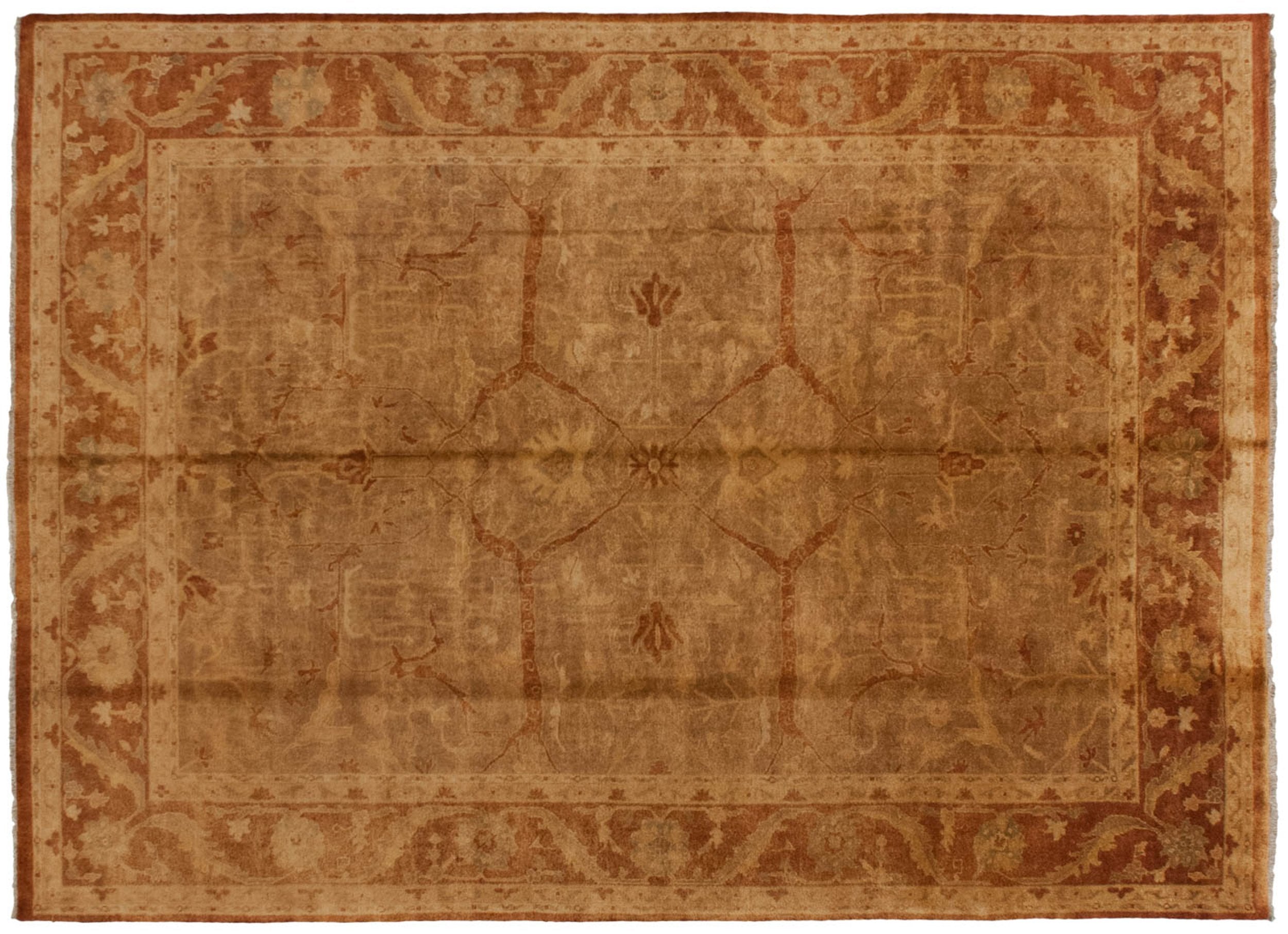 10x13.5 New Gold Wash Indian Oushak Design Carpet by Old New House® - main product image for Resin Society
