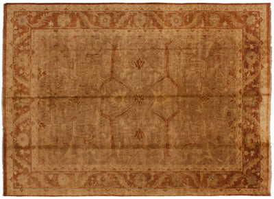 10x13.5 New Gold Wash Indian Oushak Design Carpet by Old New House® - main product image for Resin Society