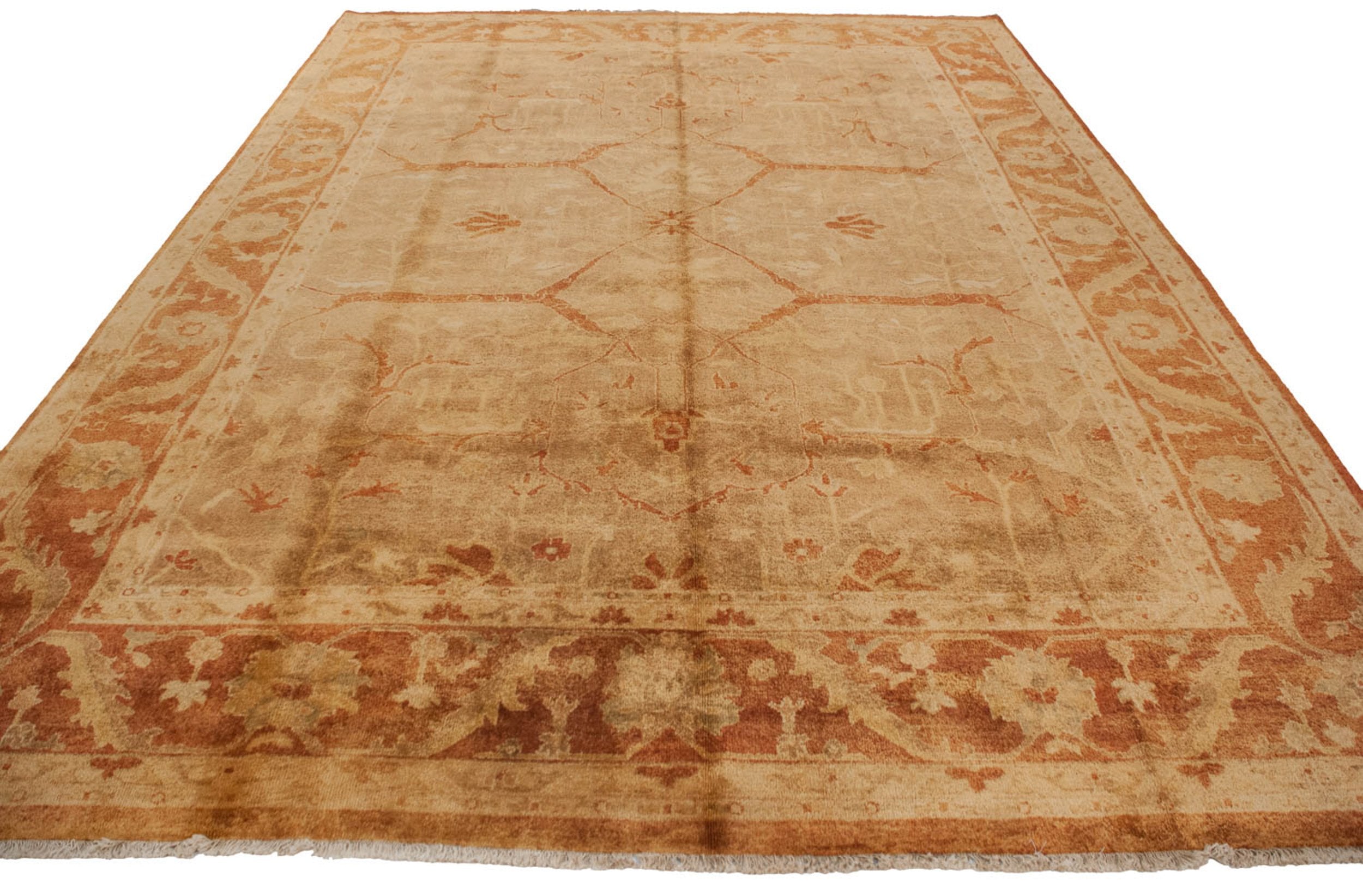 10x13.5 New Gold Wash Indian Oushak Design Carpet by Old New House® - product image 3 for Resin Society