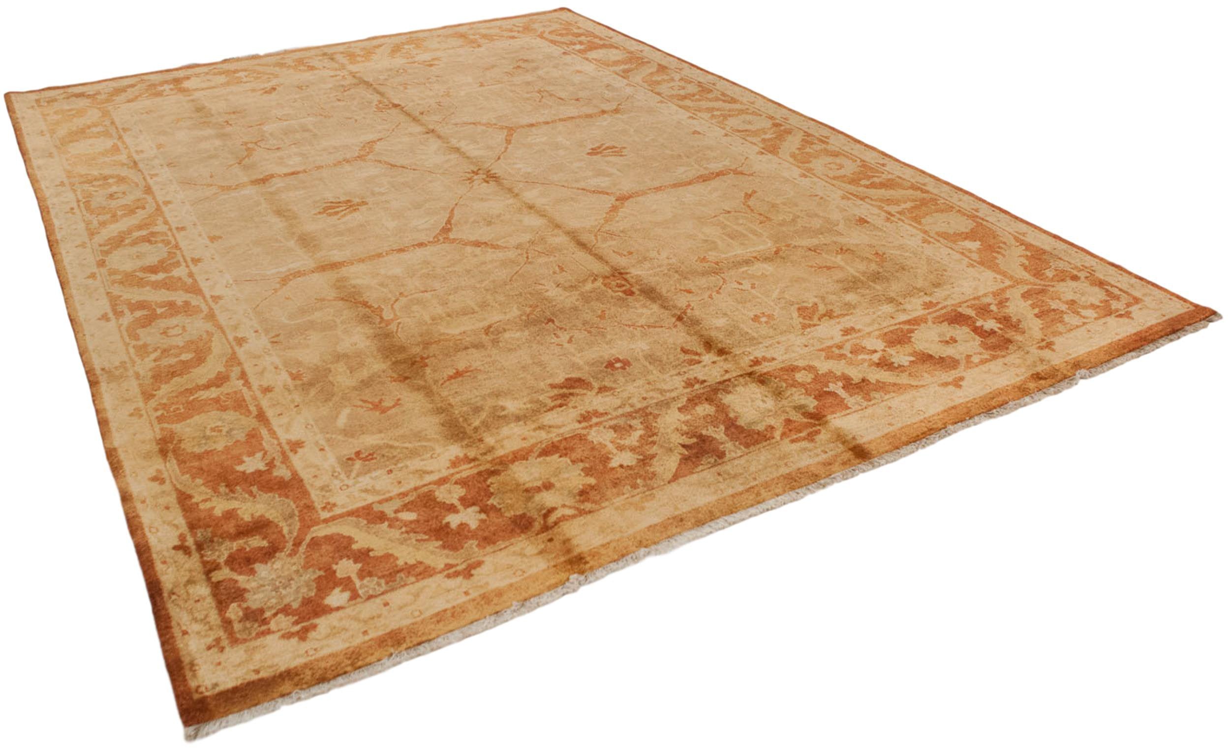 10x13.5 New Gold Wash Indian Oushak Design Carpet by Old New House® - product image 9 for Resin Society