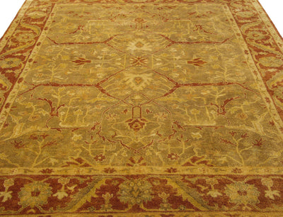 8x10 New Gold Wash Indian Oushak Design Carpet by Old New House® - product image 2 for Resin Society