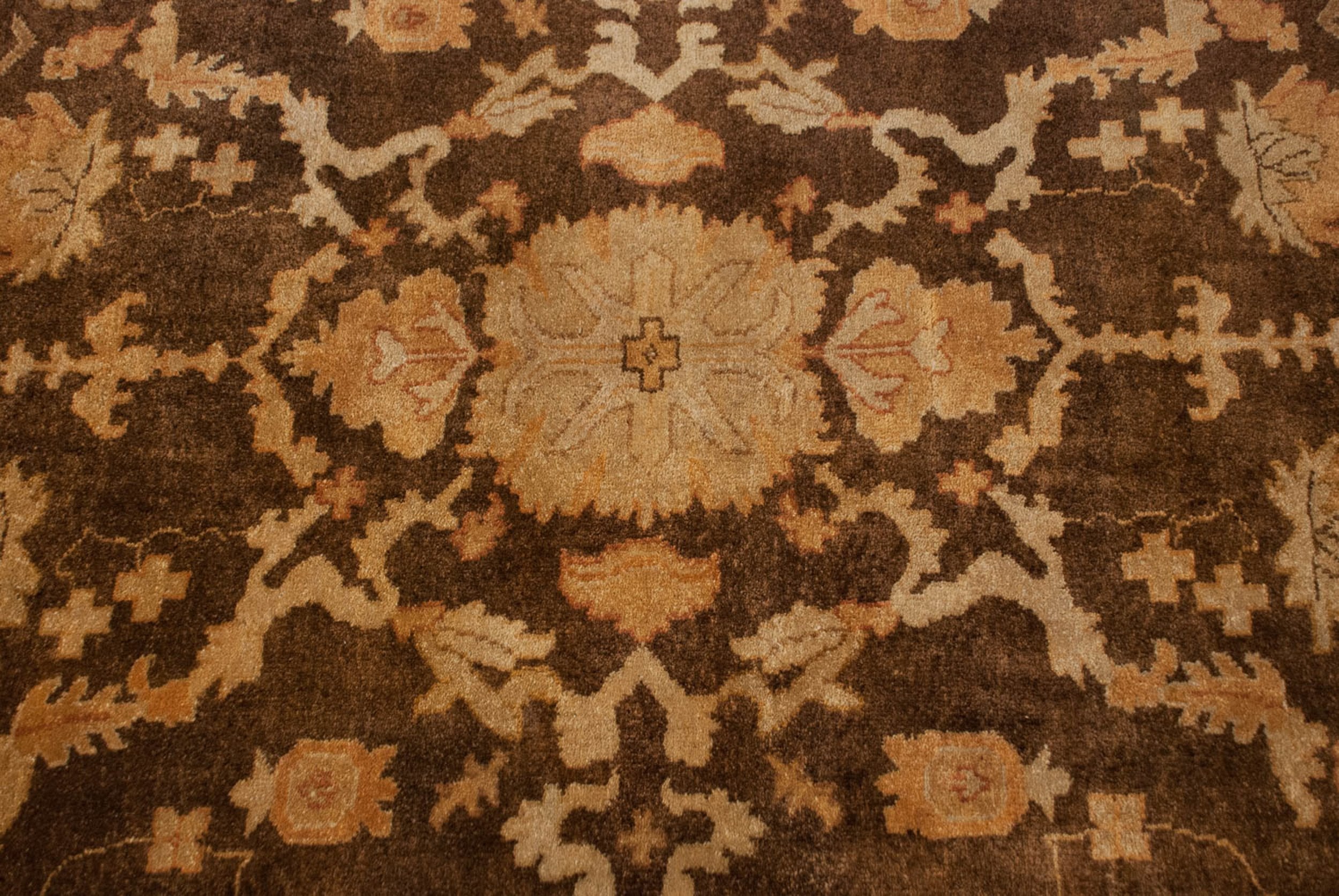 9x12 New Gold Wash Indian Oushak Design Carpet by Old New House® - product image 5 for Resin Society