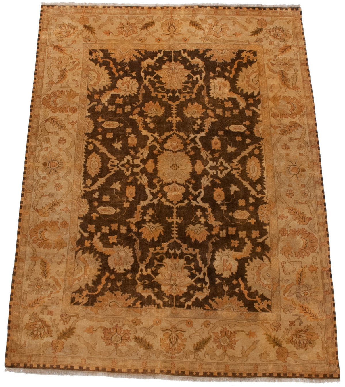 9x12 New Gold Wash Indian Oushak Design Carpet by Old New House® - product image 7 for Resin Society