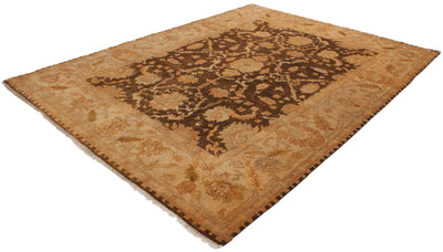 9x12 New Gold Wash Indian Oushak Design Carpet by Old New House® - product image 9 for Resin Society