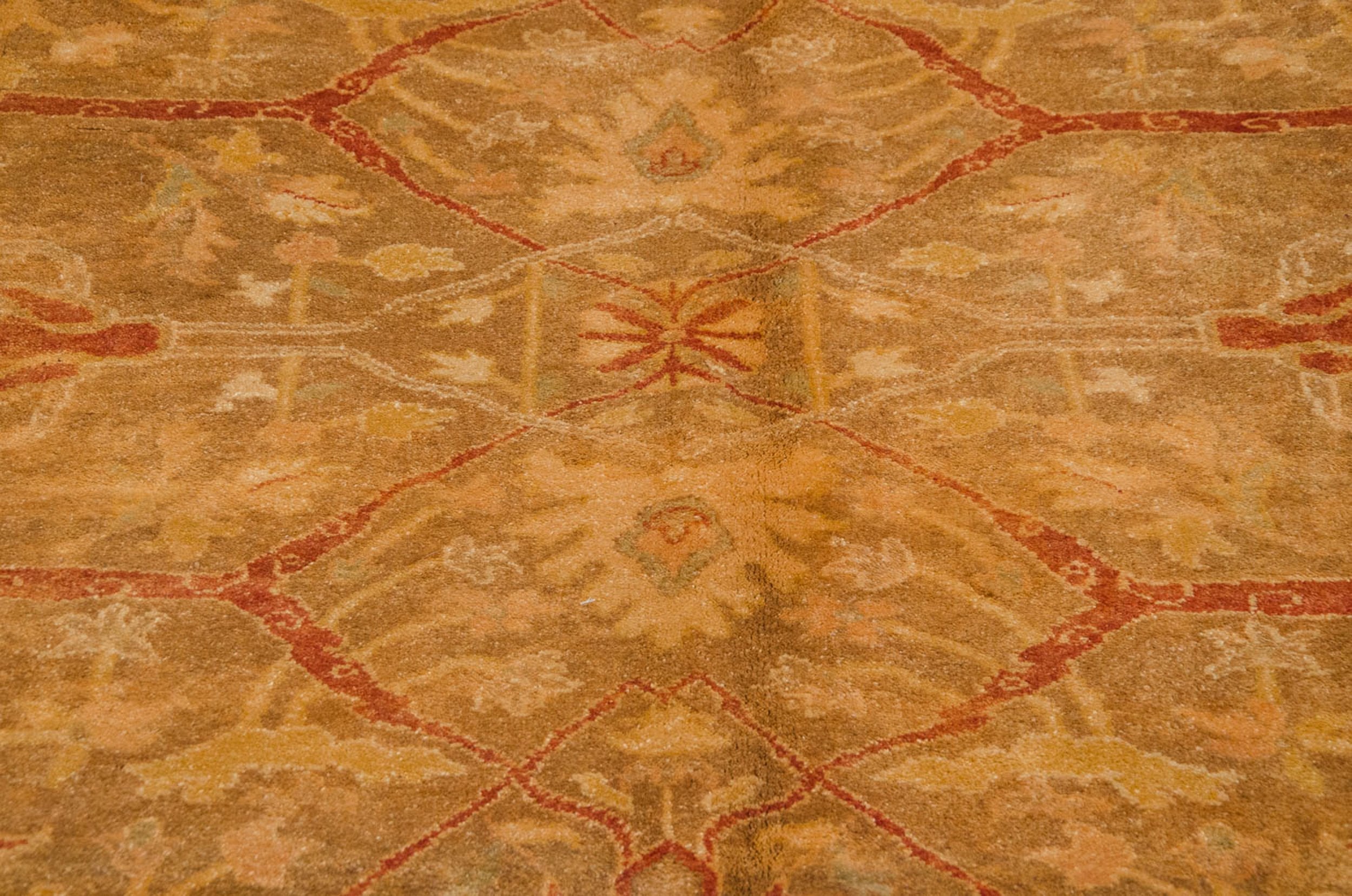 8x10 New Gold Wash Indian Oushak Design Carpet by Old New House® - product image 8 for Resin Society