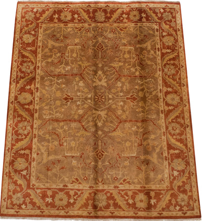 8x10 New Gold Wash Indian Oushak Design Carpet by Old New House® - product image 2 for Resin Society