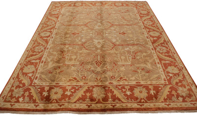 8x10 New Gold Wash Indian Oushak Design Carpet by Old New House® - product image 3 for Resin Society