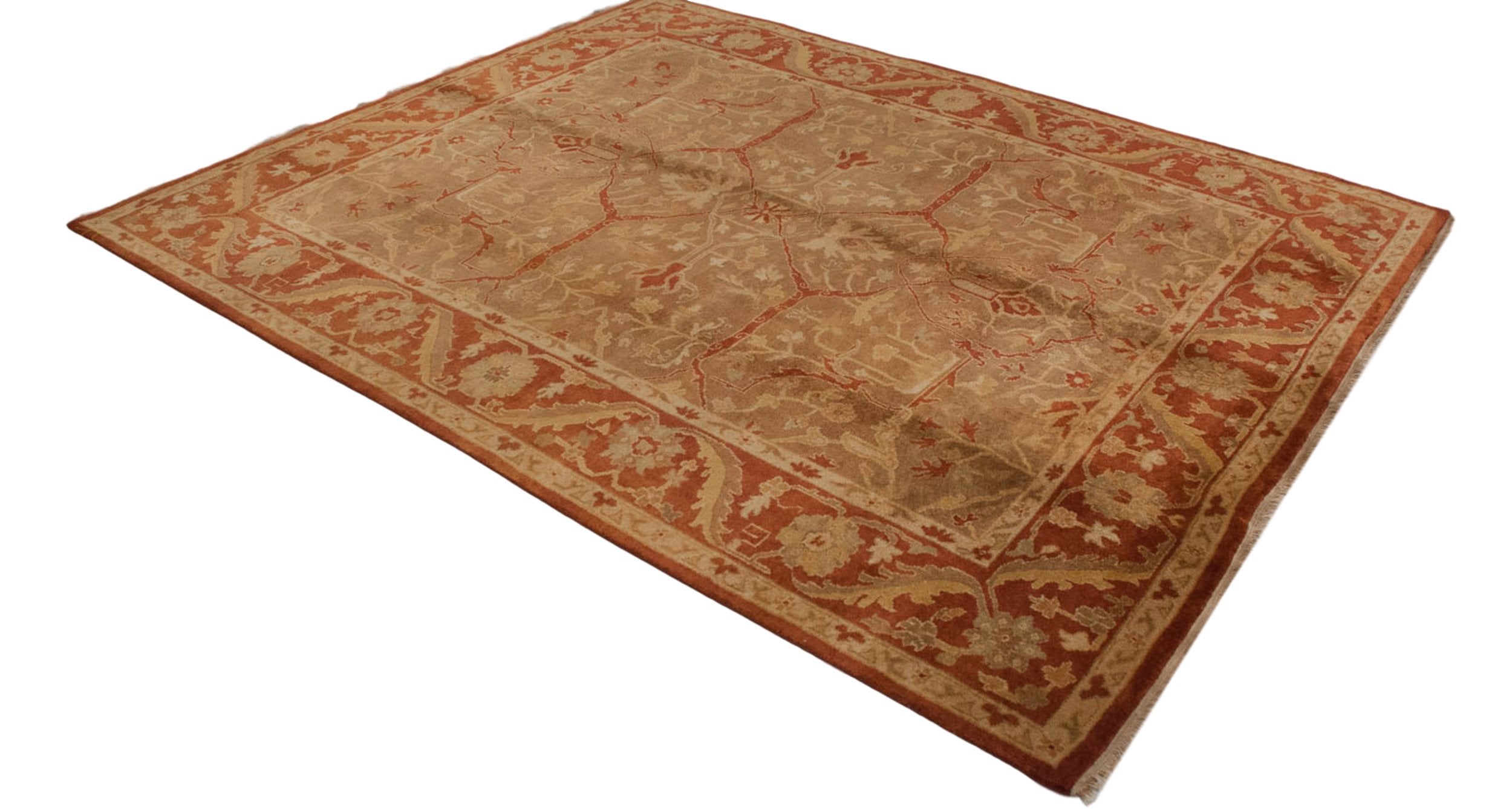 8x10 New Gold Wash Indian Oushak Design Carpet by Old New House® - product image 6 for Resin Society