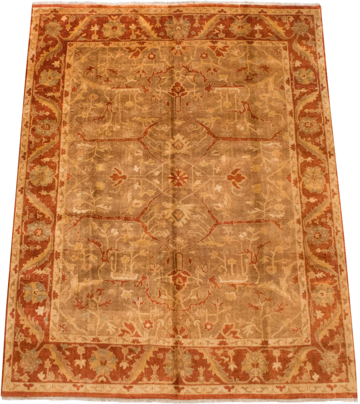 8.5x11.5 New Gold Wash Indian Oushak Design Carpet by Old New House® - product image 2 for Resin Society