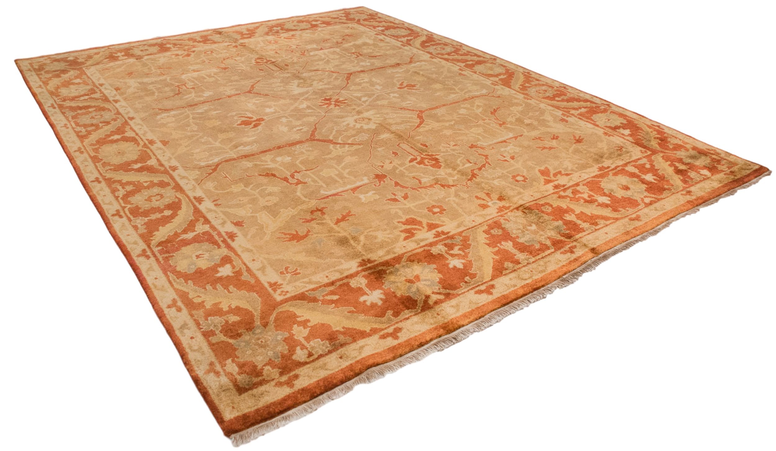 8.5x11.5 New Gold Wash Indian Oushak Design Carpet by Old New House® - product image 7 for Resin Society