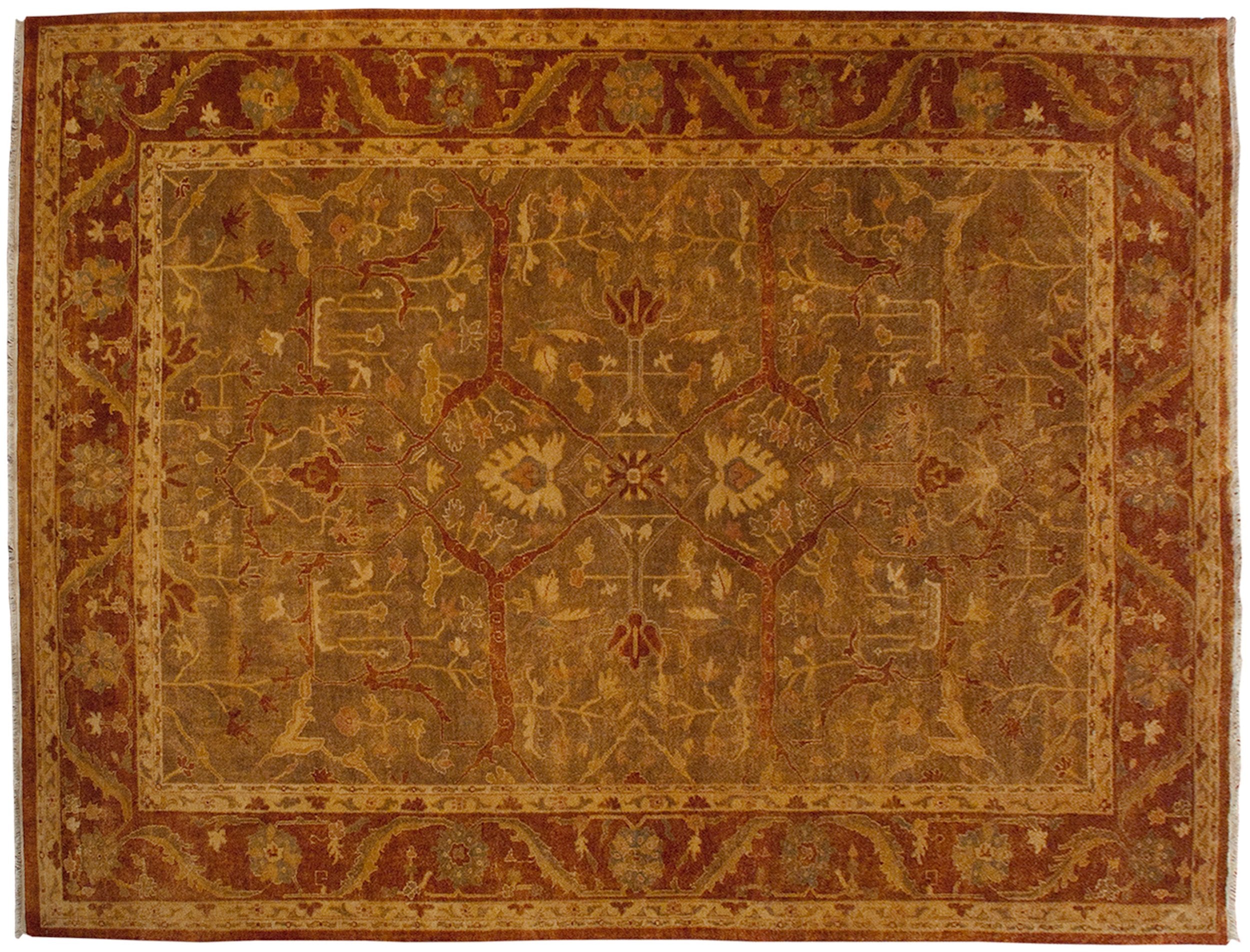 10x13.5 New Gold Wash Indian Oushak Design Carpet by Old New House® - main product image for Resin Society