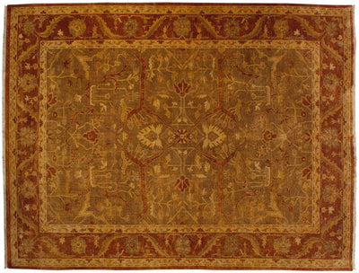10x13.5 New Gold Wash Indian Oushak Design Carpet by Old New House® - main product image for Resin Society