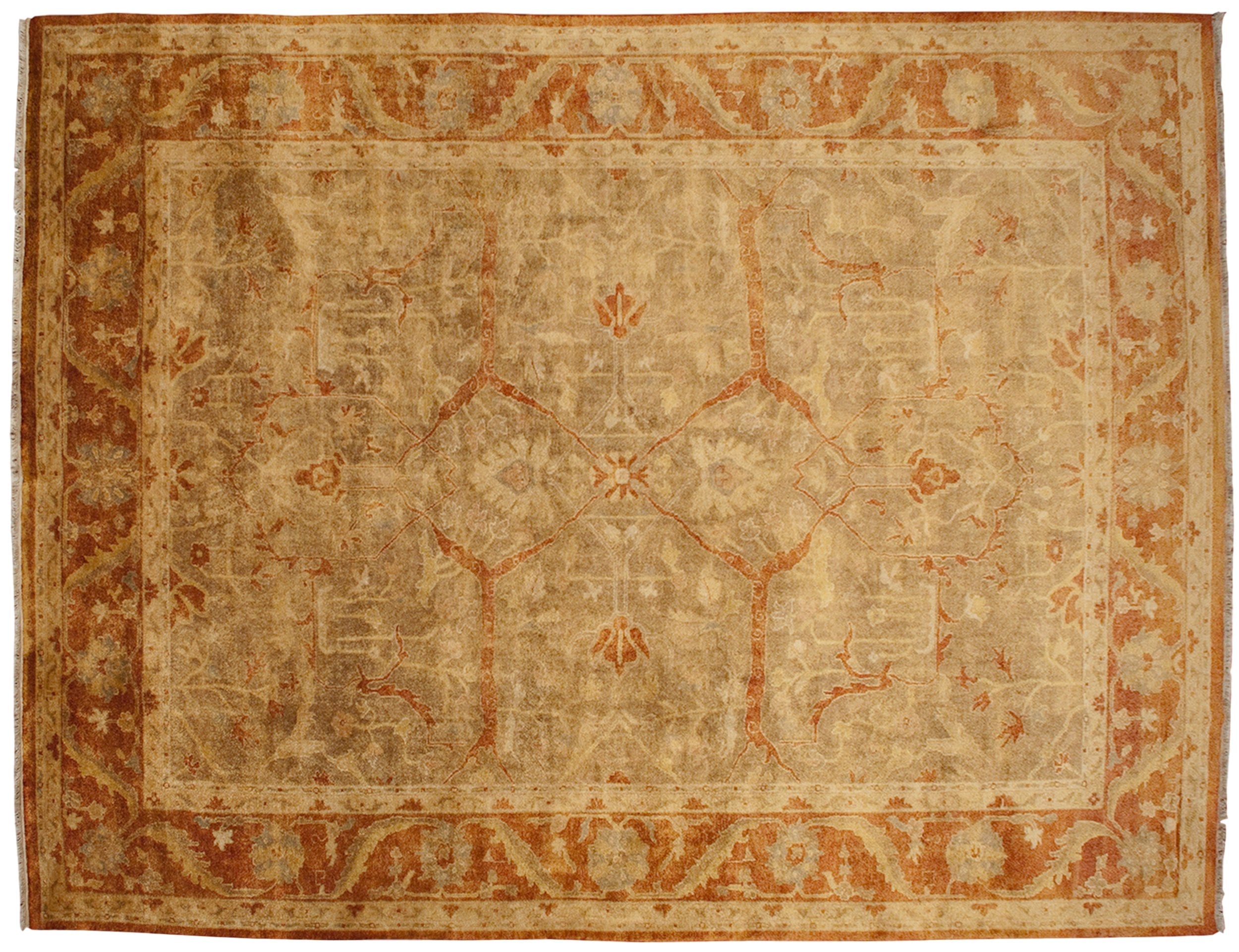 10x13.5 New Gold Wash Indian Oushak Design Carpet by Old New House® - product image 2 for Resin Society