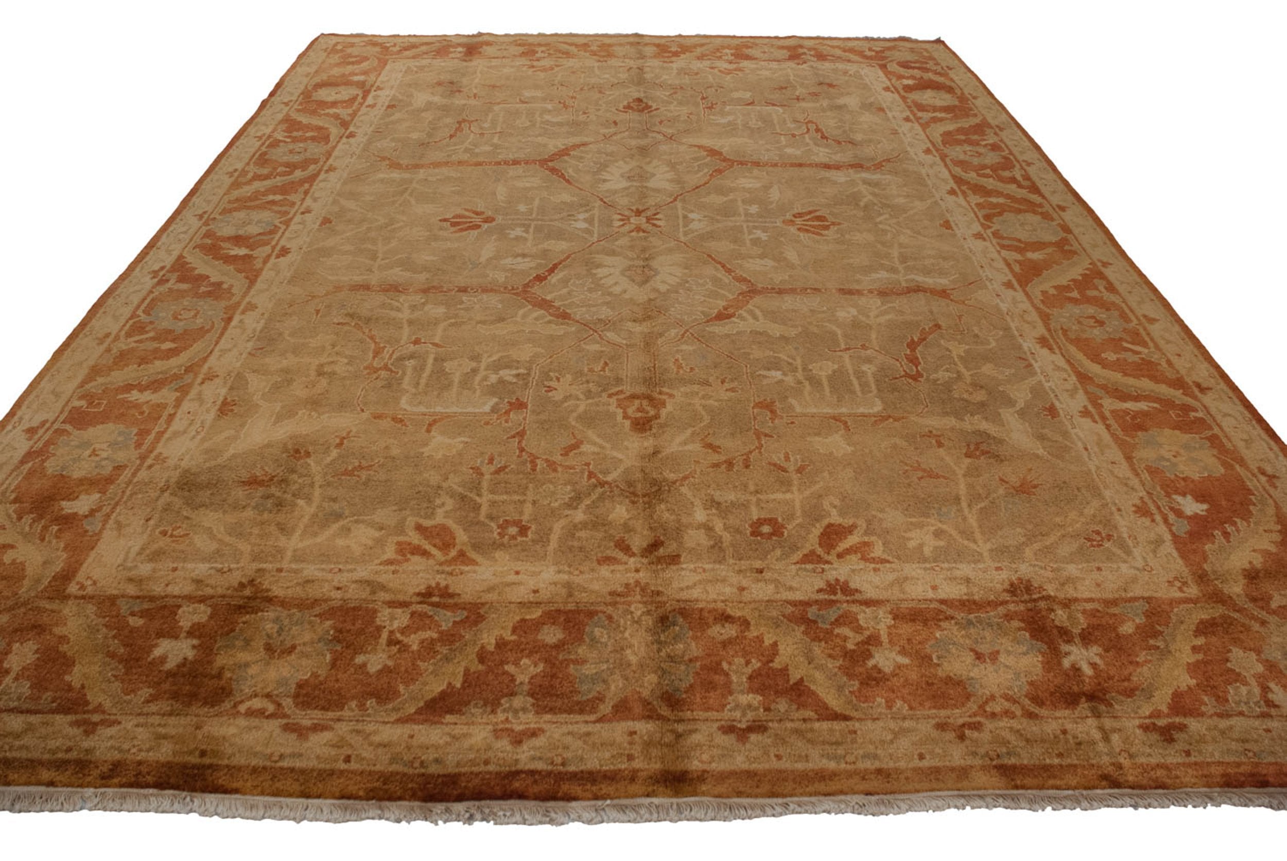 10x13.5 New Gold Wash Indian Oushak Design Carpet by Old New House® - product image 4 for Resin Society