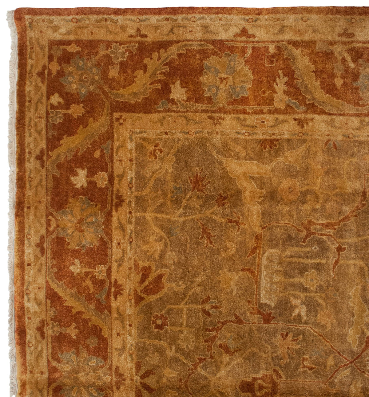 10x13.5 New Gold Wash Indian Oushak Design Carpet by Old New House® - product image 6 for Resin Society