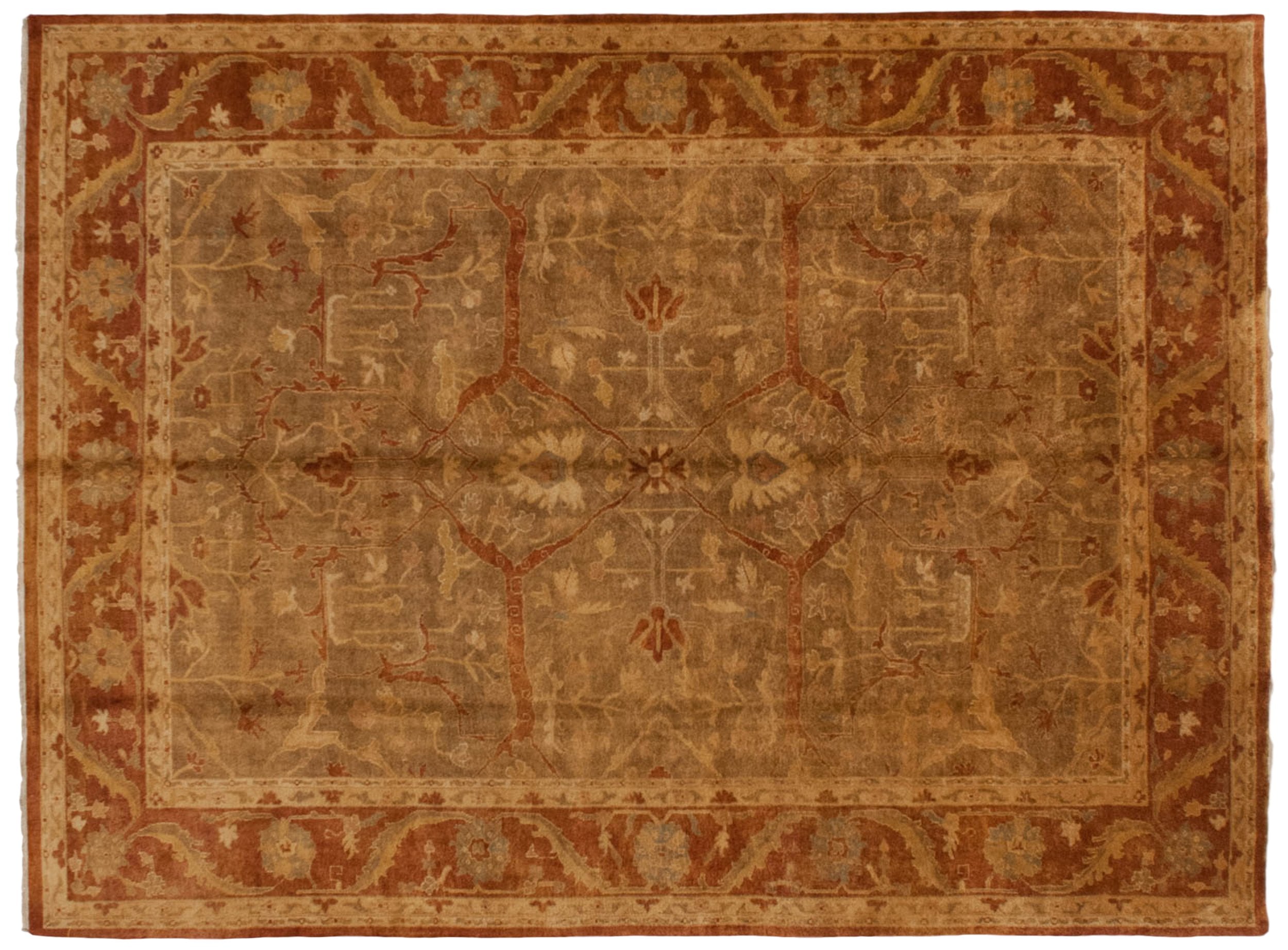 10x13.5 New Gold Wash Indian Oushak Design Carpet by Old New House® - product image 9 for Resin Society