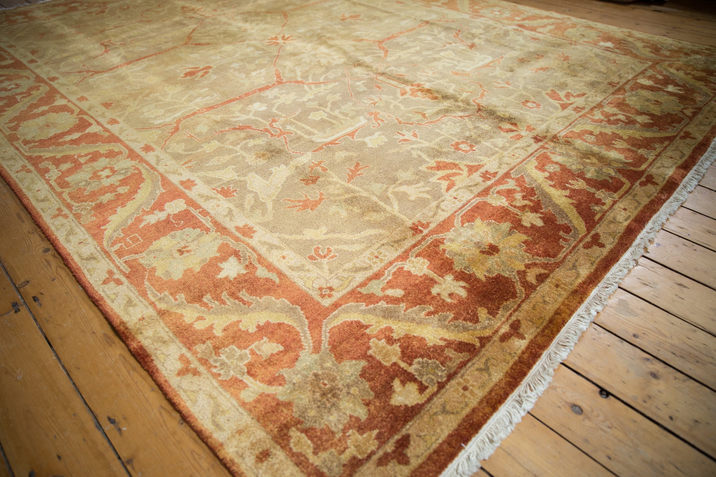 8.5x11.5 New Gold Wash Indian Oushak Design Carpet by Old New House® - product image 3 for Resin Society
