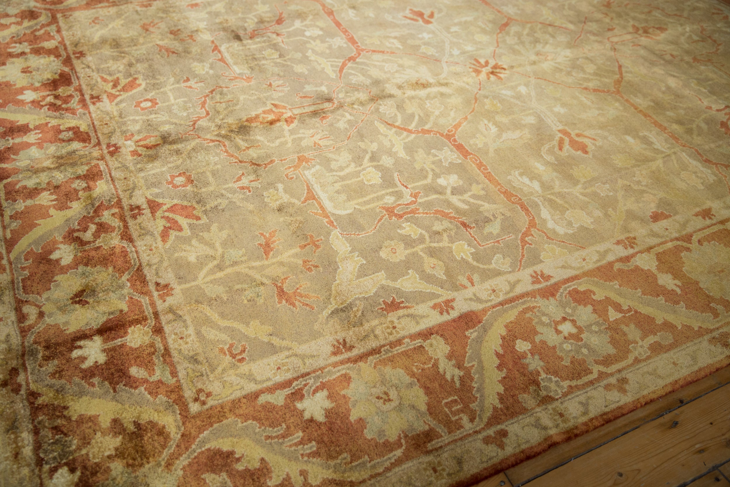 8.5x11.5 New Gold Wash Indian Oushak Design Carpet by Old New House® - product image 5 for Resin Society