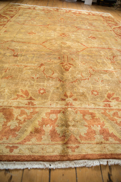 8.5x11.5 New Gold Wash Indian Oushak Design Carpet by Old New House® - product image 8 for Resin Society