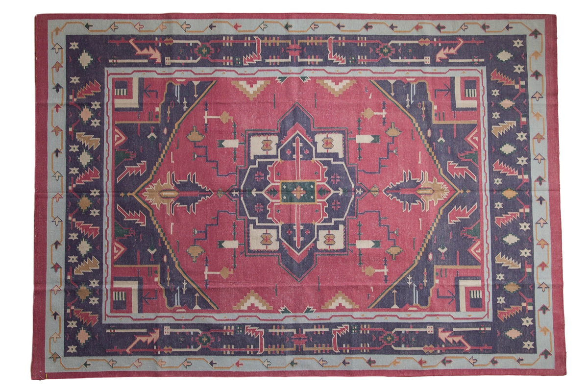 6x9 Vintage Stone Wash Dhurrie Carpet by Old New House® - main product image for Resin Society