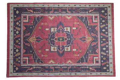 6x9 Vintage Stone Wash Dhurrie Carpet by Old New House® - main product image for Resin Society