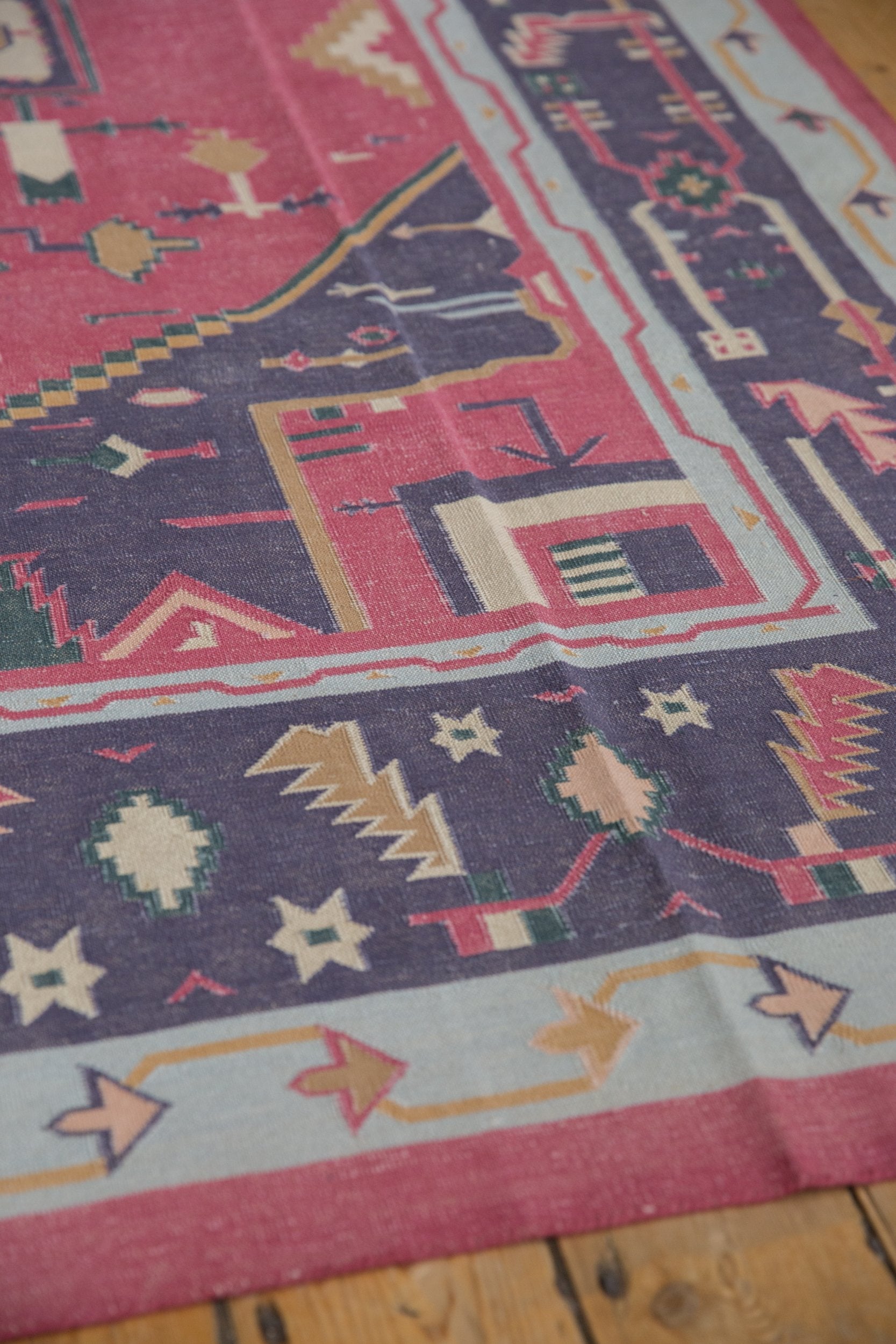 6x9 Vintage Stone Wash Dhurrie Carpet by Old New House® - product image 5 for Resin Society