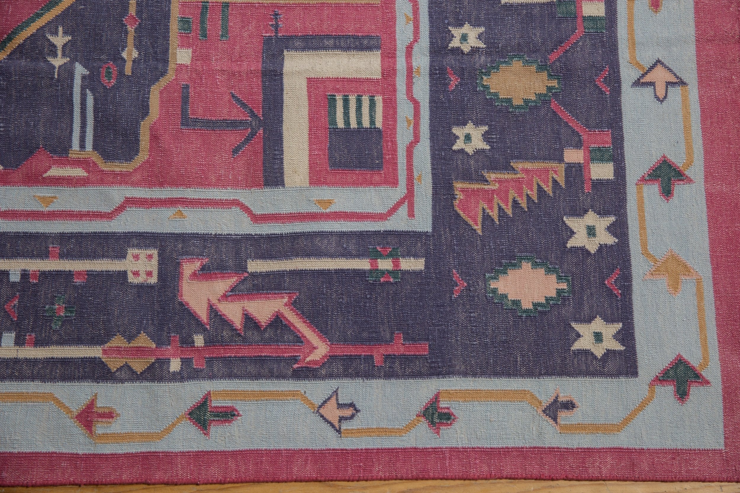 6x9 Vintage Stone Wash Dhurrie Carpet by Old New House® - product image 12 for Resin Society