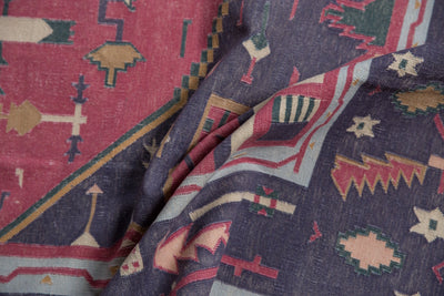 6x9 Vintage Stone Wash Dhurrie Carpet by Old New House® - product image 13 for Resin Society