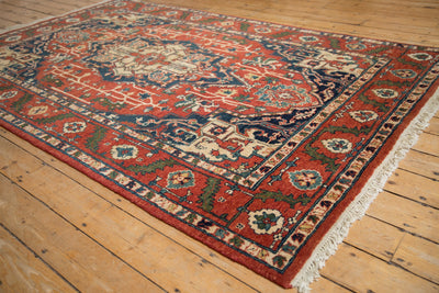 6x9.5 Vintage Indian Heriz Design Carpet by Old New House® - product image 5 for Resin Society