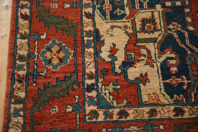 6x9.5 Vintage Indian Heriz Design Carpet by Old New House® - product image 4 for Resin Society