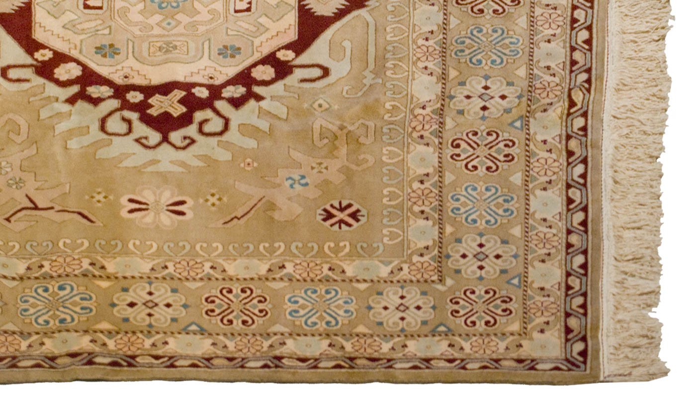 9x12 Vintage Distressed Bulgarian Caucasian Design Carpet by Old New House® - product image 8 for Resin Society