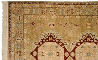 9x12 Vintage Distressed Bulgarian Caucasian Design Carpet by Old New House® - product image 11 for Resin Society