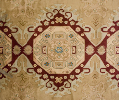 9x12 Vintage Distressed Bulgarian Caucasian Design Carpet by Old New House® - product image 12 for Resin Society
