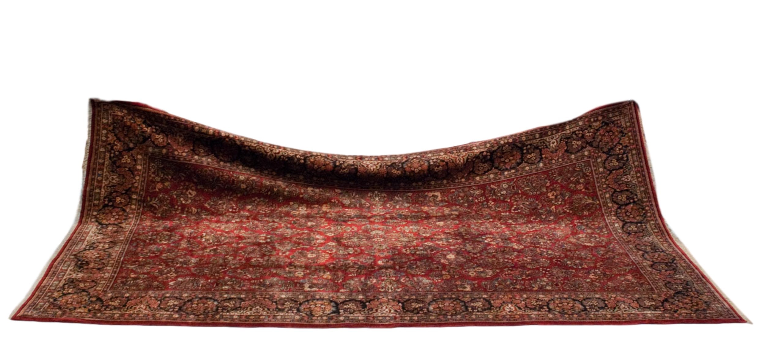 10.5x18.5 Vintage American Sarouk Carpet by Old New House® - product image 3 for Resin Society