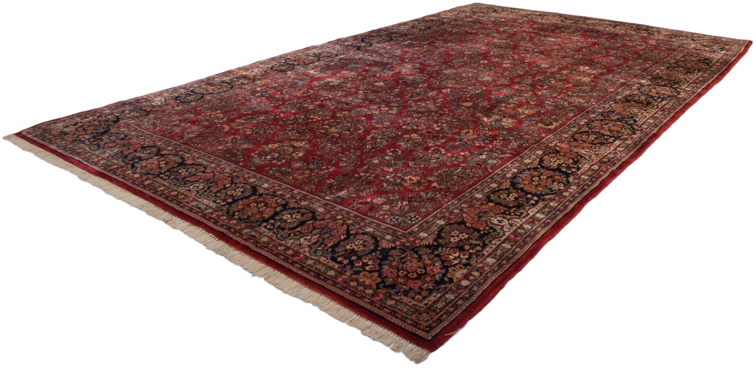 10.5x18.5 Vintage American Sarouk Carpet by Old New House® - product image 5 for Resin Society