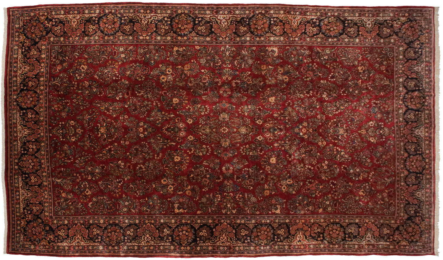 10.5x18.5 Vintage American Sarouk Carpet by Old New House® - main product image for Resin Society