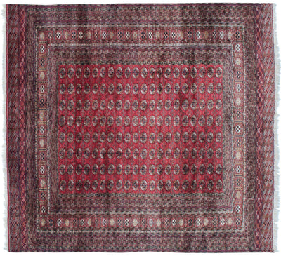 14x15.5 Vintage Fine Bokhara Square Carpet by Old New House® - main product image for Resin Society