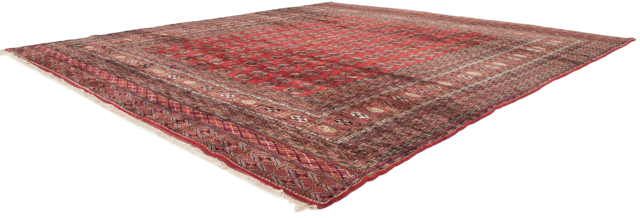 14x15.5 Vintage Fine Bokhara Square Carpet by Old New House® - product image 2 for Resin Society