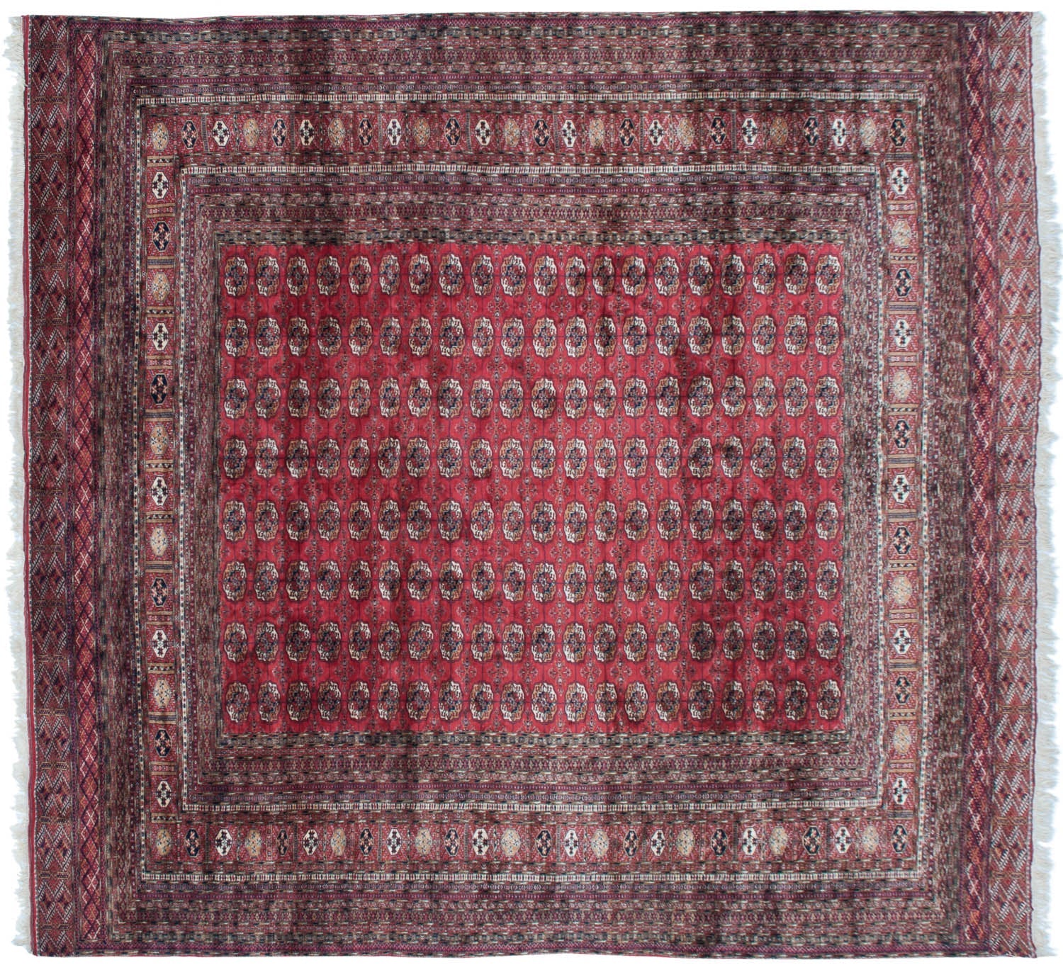 14x15.5 Vintage Fine Bokhara Square Carpet by Old New House® - product image 5 for Resin Society