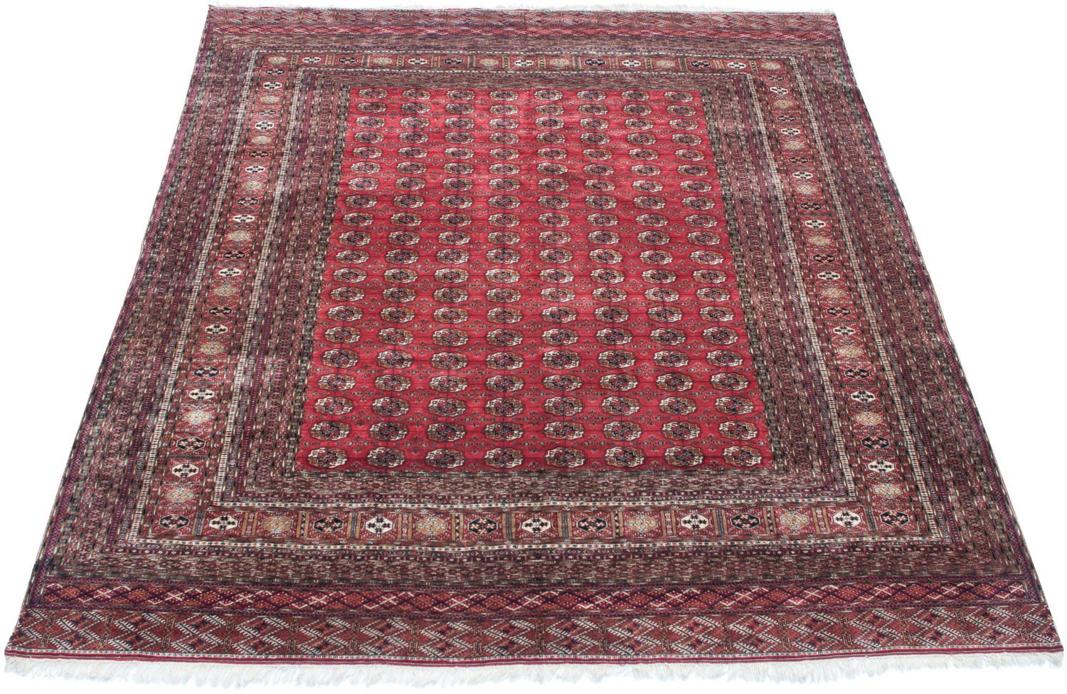 14x15.5 Vintage Fine Bokhara Square Carpet by Old New House® - product image 6 for Resin Society