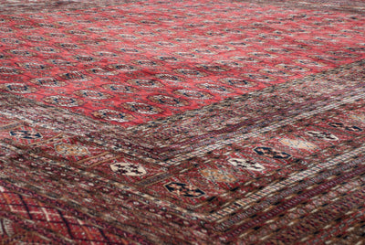 14x15.5 Vintage Fine Bokhara Square Carpet by Old New House® - product image 10 for Resin Society