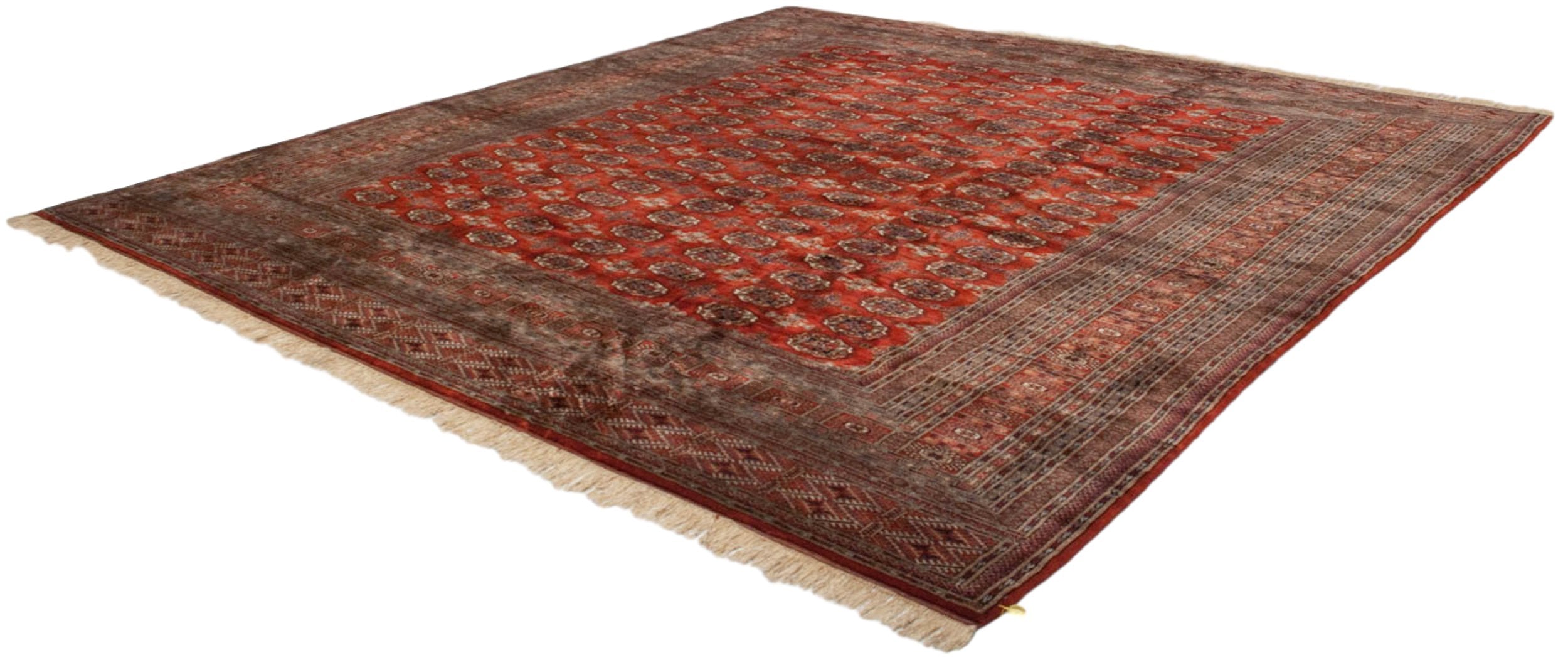 12x12.5 Vintage Fine Bokhara Square Carpet by Old New House® - product image 5 for Resin Society