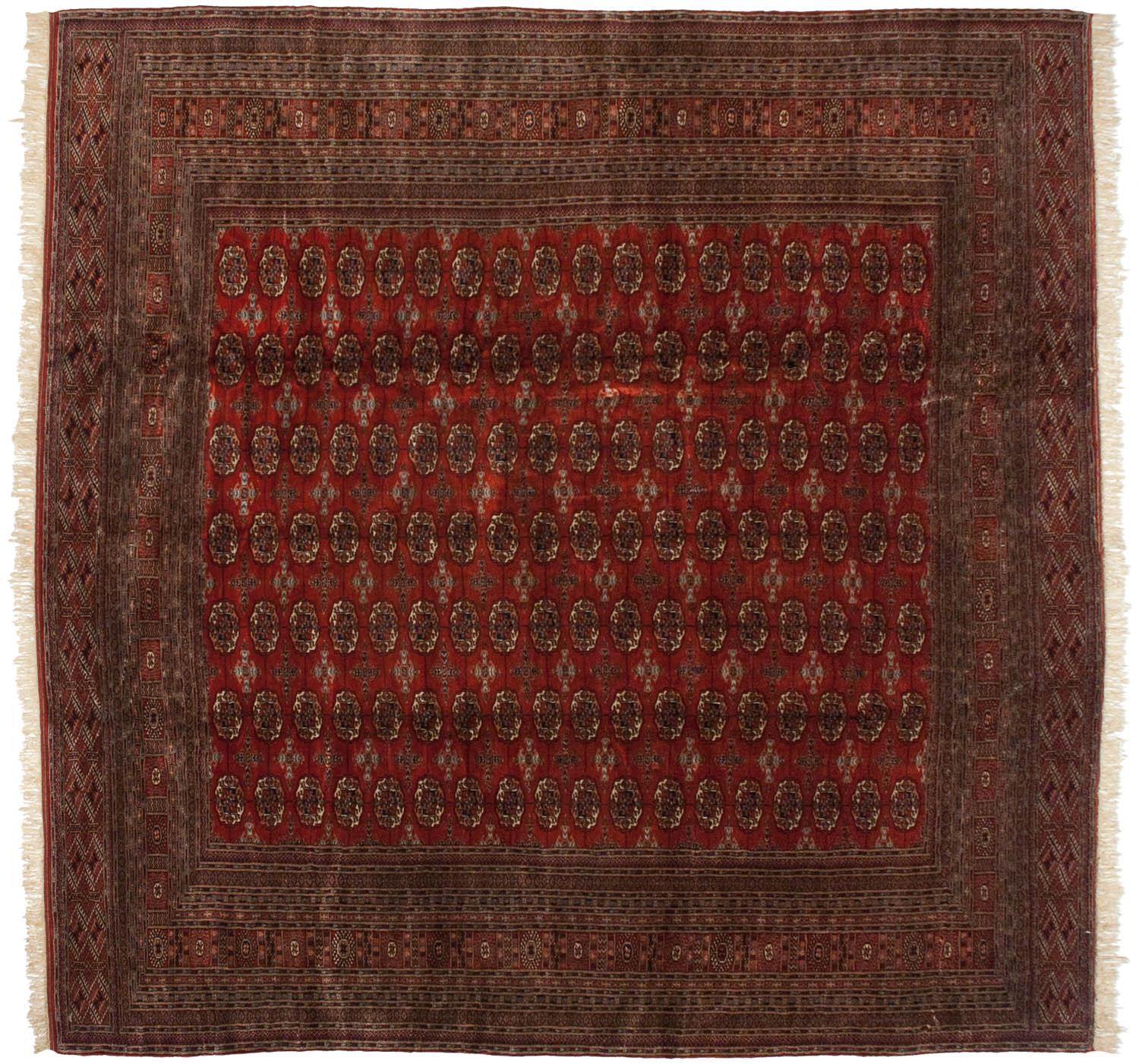 12x12.5 Vintage Fine Bokhara Square Carpet by Old New House® - product image 9 for Resin Society