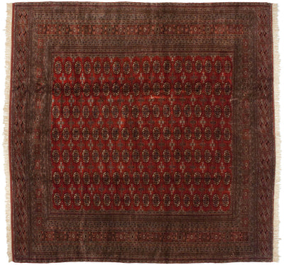 12x12.5 Vintage Fine Bokhara Square Carpet by Old New House® - product image 9 for Resin Society