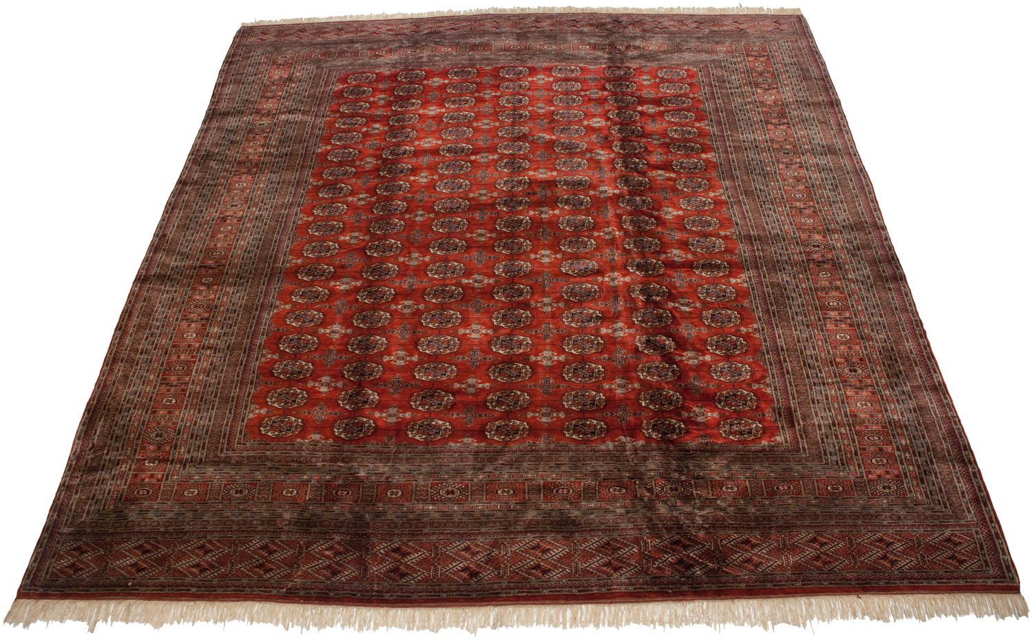 12x12.5 Vintage Fine Bokhara Square Carpet by Old New House® - product image 10 for Resin Society