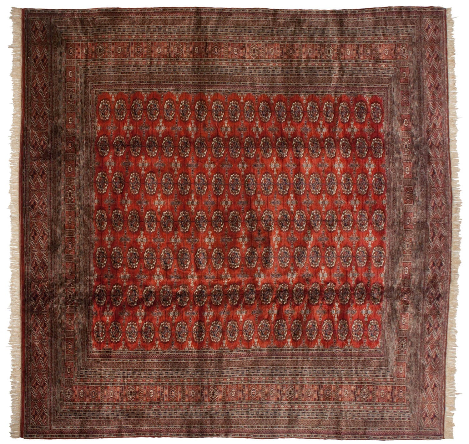 12x12.5 Vintage Fine Bokhara Square Carpet by Old New House® - product image 11 for Resin Society