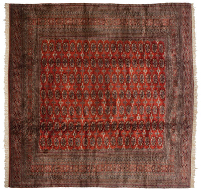 12x12.5 Vintage Fine Bokhara Square Carpet by Old New House® - product image 11 for Resin Society